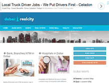 Tablet Screenshot of dubairealcity.com